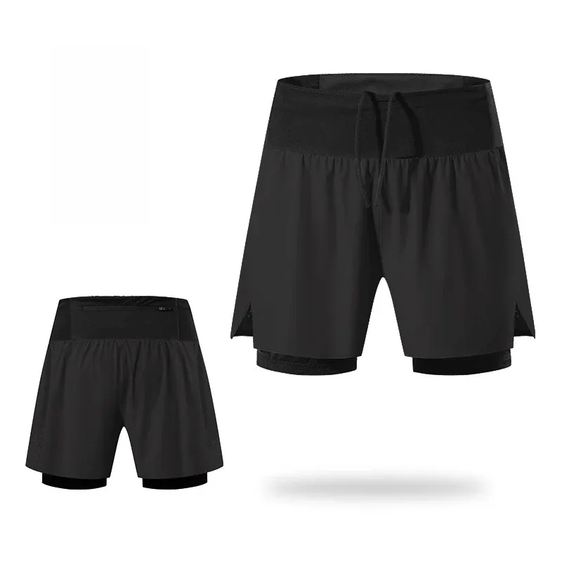 Stylish Men's Dual-Tone Running Shorts with Pockets - SF2200