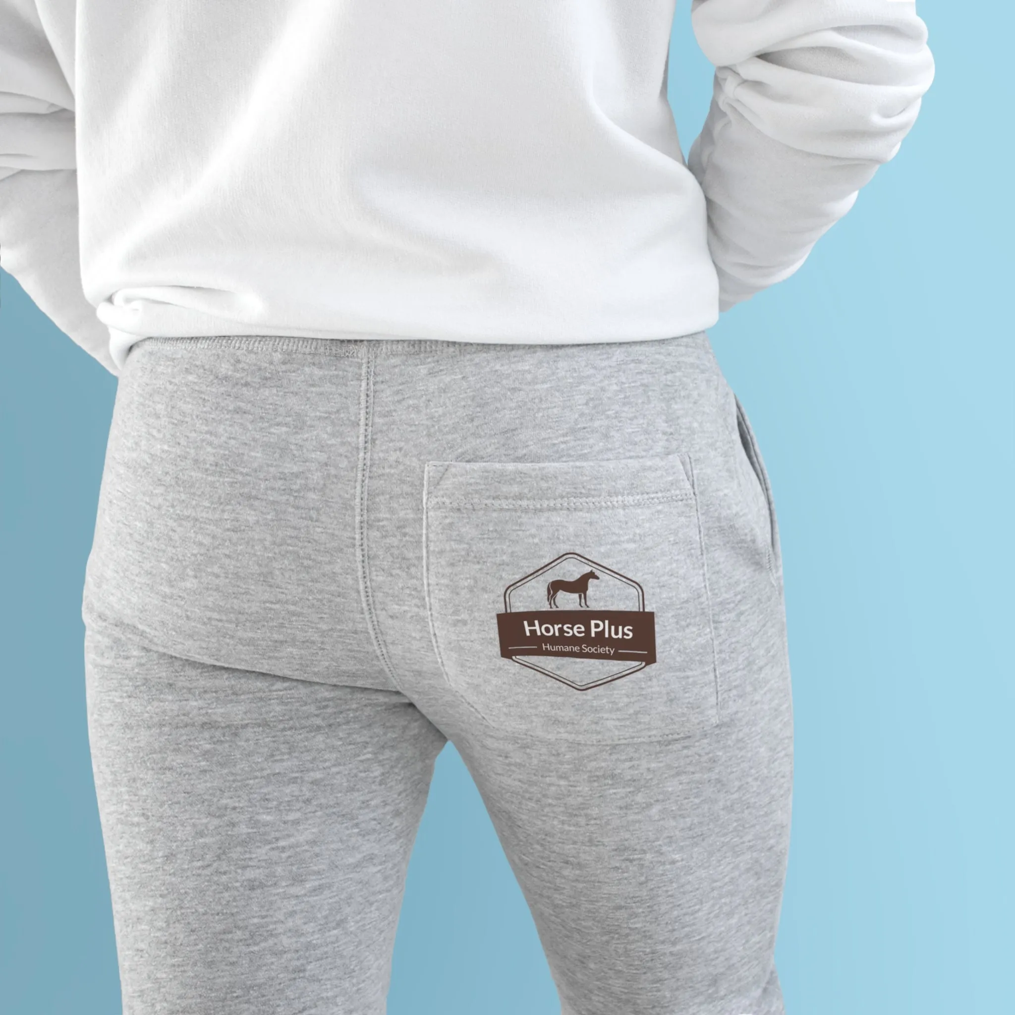 Unisex Grey Fleece Joggers