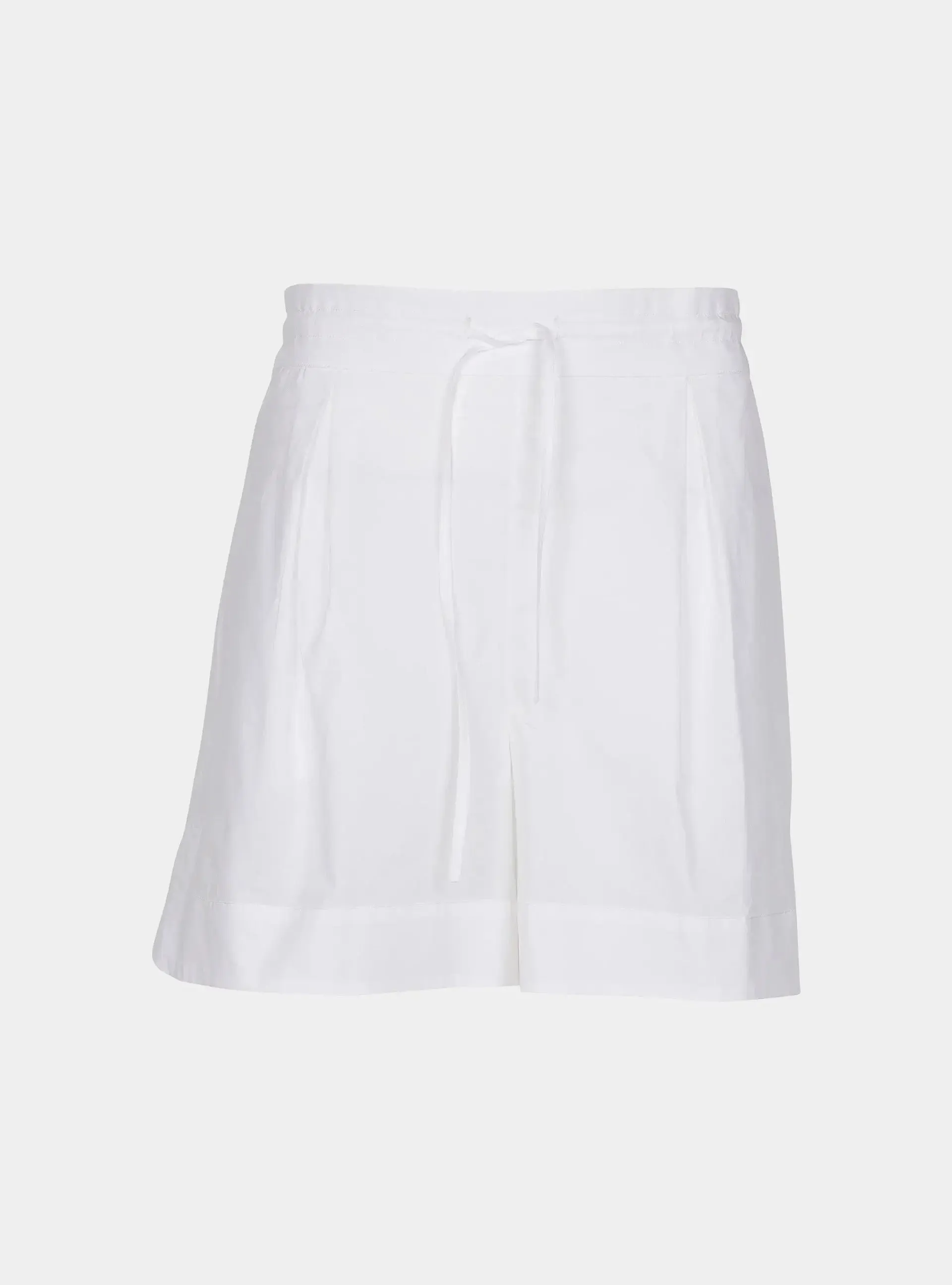 White InStyle Cotton Poplin Shorts