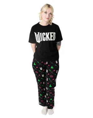 Wicked Womens Black Pyjama Set